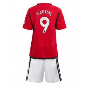 Manchester United Anthony Martial #9 Domaci Dres za Dječji 2023-24 Kratak Rukavima (+ kratke hlače)